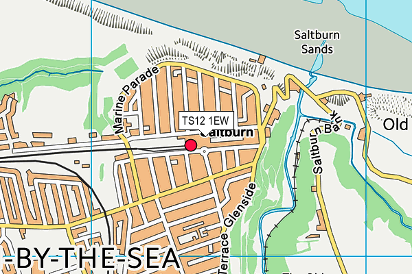 TS12 1EW map - OS VectorMap District (Ordnance Survey)