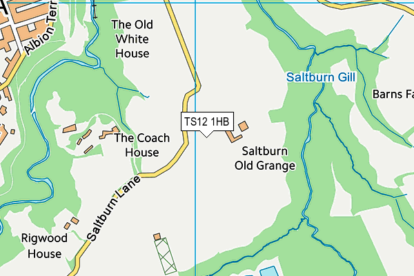 TS12 1HB map - OS VectorMap District (Ordnance Survey)