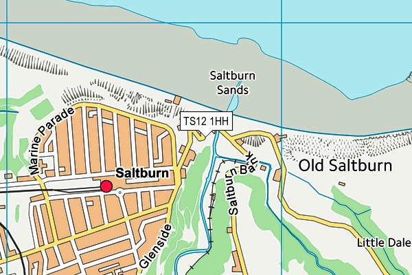 TS12 1HH map - OS VectorMap District (Ordnance Survey)