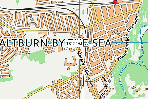 Huntcliff School (Closed) map (TS12 1HJ) - OS VectorMap District (Ordnance Survey)