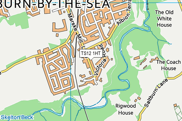 TS12 1HT map - OS VectorMap District (Ordnance Survey)