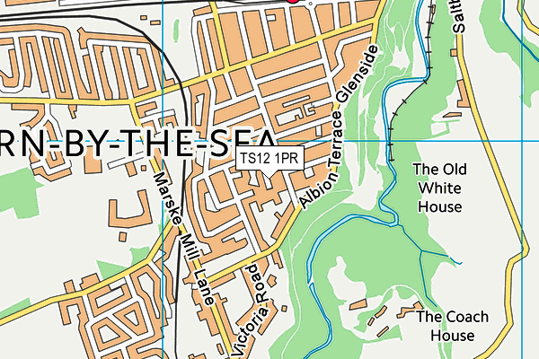 TS12 1PR map - OS VectorMap District (Ordnance Survey)