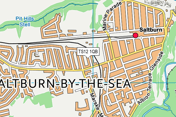 Map of BALMORAL TERRACE (SALTBURN BY THE SEA) MANAGEMENT COMPANY LIMITED at district scale