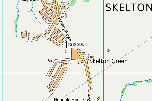 TS12 2DD map - OS VectorMap District (Ordnance Survey)