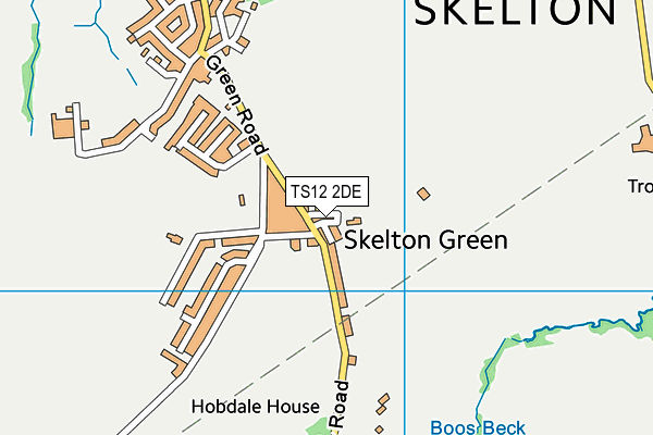 TS12 2DE map - OS VectorMap District (Ordnance Survey)