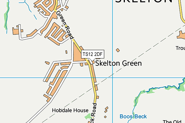 TS12 2DF map - OS VectorMap District (Ordnance Survey)