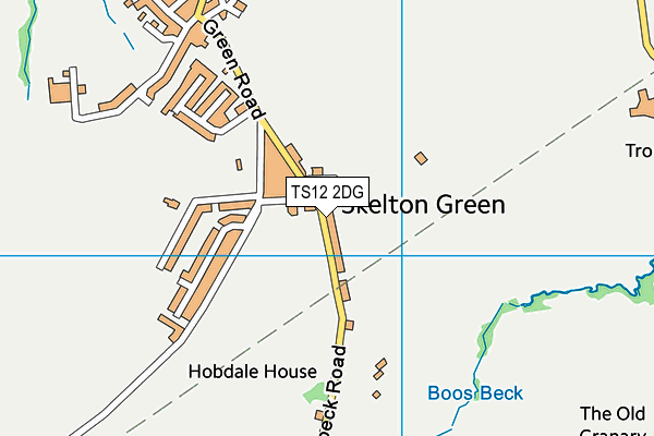 TS12 2DG map - OS VectorMap District (Ordnance Survey)