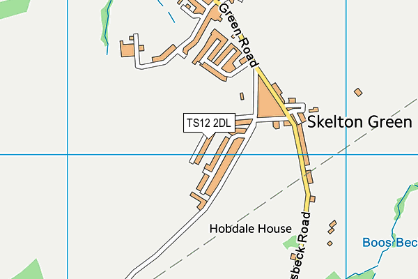TS12 2DL map - OS VectorMap District (Ordnance Survey)