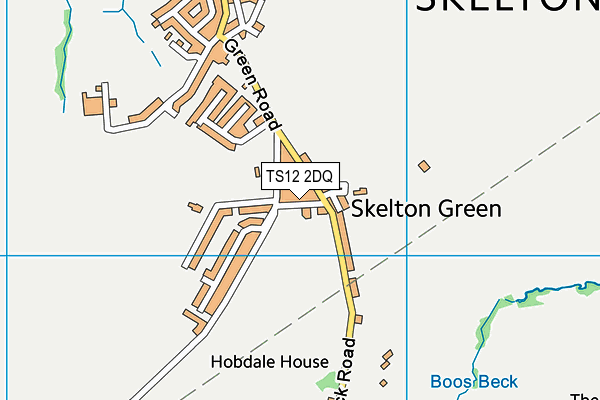 TS12 2DQ map - OS VectorMap District (Ordnance Survey)
