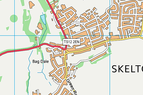 TS12 2EN map - OS VectorMap District (Ordnance Survey)