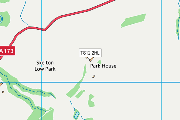 TS12 2HL map - OS VectorMap District (Ordnance Survey)