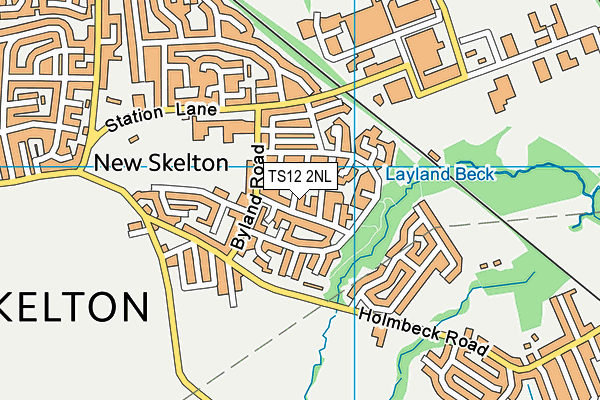 TS12 2NL map - OS VectorMap District (Ordnance Survey)