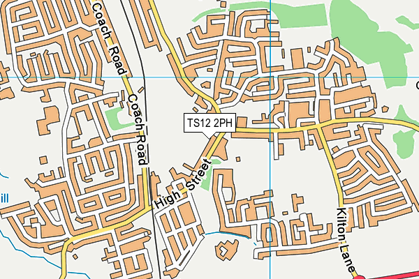 TS12 2PH map - OS VectorMap District (Ordnance Survey)