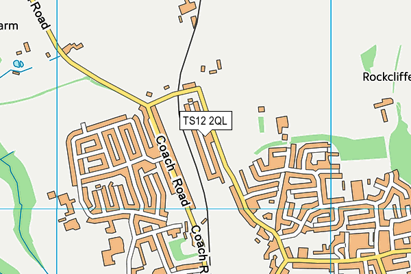 TS12 2QL map - OS VectorMap District (Ordnance Survey)