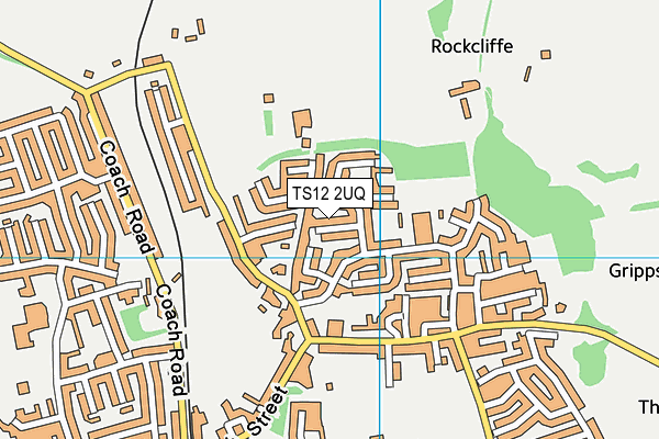 TS12 2UQ map - OS VectorMap District (Ordnance Survey)