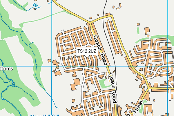 TS12 2UZ map - OS VectorMap District (Ordnance Survey)