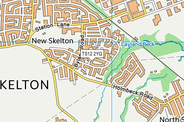 TS12 2YQ map - OS VectorMap District (Ordnance Survey)