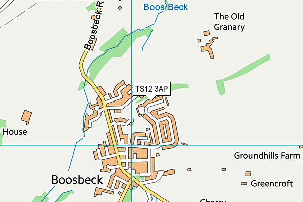 Boosbeck Field map (TS12 3AP) - OS VectorMap District (Ordnance Survey)