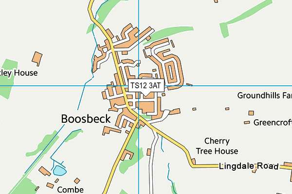 TS12 3AT map - OS VectorMap District (Ordnance Survey)