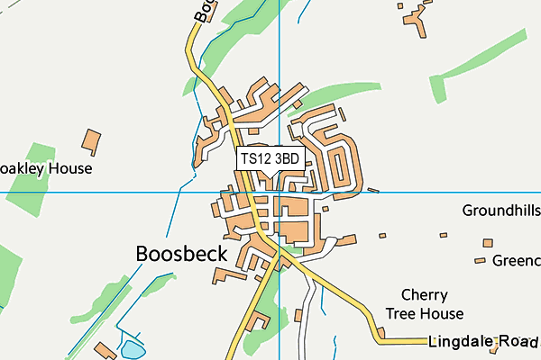 TS12 3BD map - OS VectorMap District (Ordnance Survey)