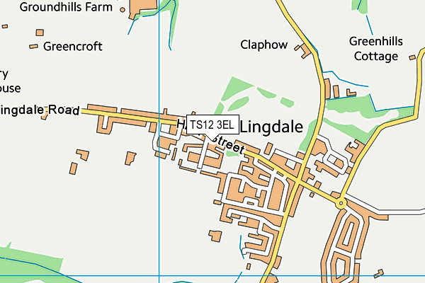 TS12 3EL map - OS VectorMap District (Ordnance Survey)