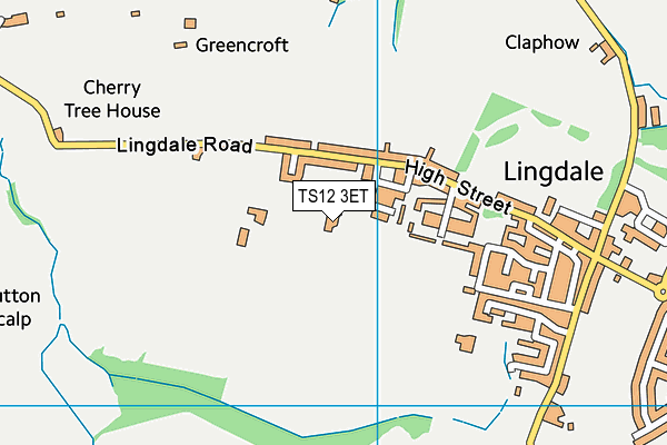 TS12 3ET map - OS VectorMap District (Ordnance Survey)