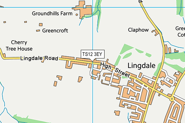 TS12 3EY map - OS VectorMap District (Ordnance Survey)