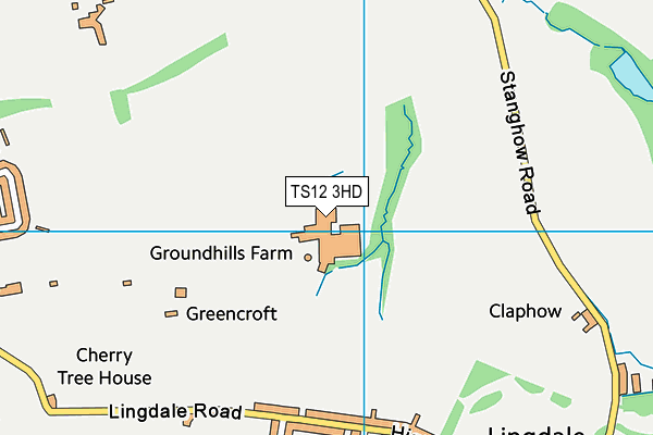 TS12 3HD map - OS VectorMap District (Ordnance Survey)