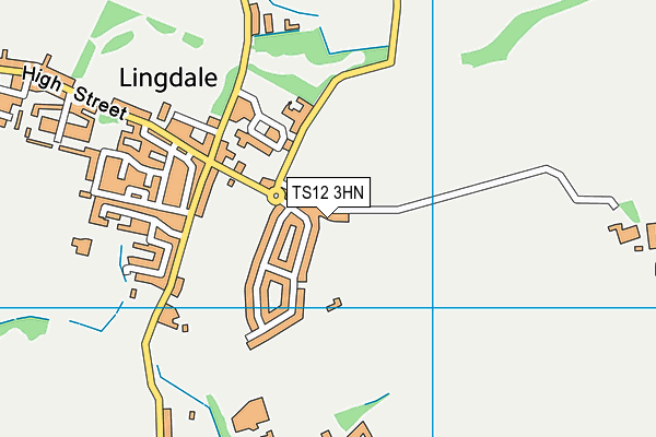 TS12 3HN map - OS VectorMap District (Ordnance Survey)