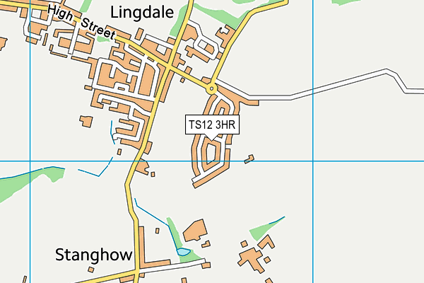 TS12 3HR map - OS VectorMap District (Ordnance Survey)