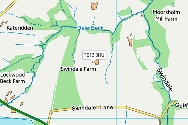 TS12 3HU map - OS VectorMap District (Ordnance Survey)