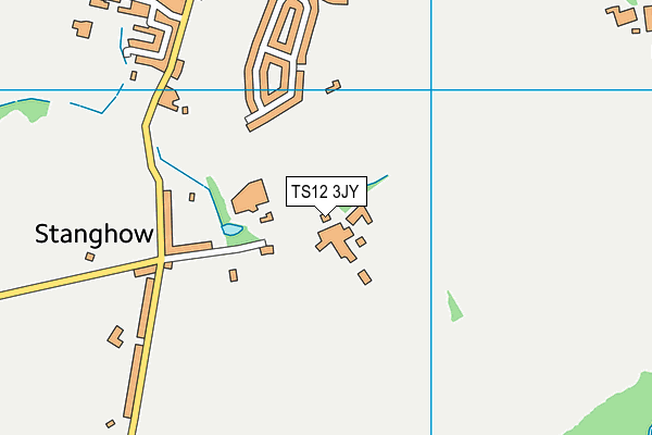 TS12 3JY map - OS VectorMap District (Ordnance Survey)