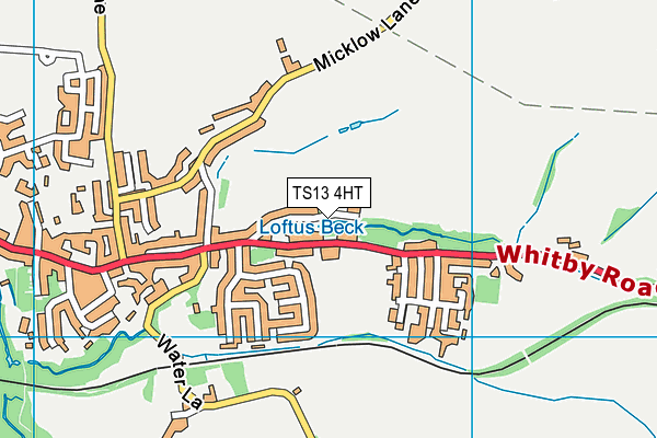 TS13 4HT map - OS VectorMap District (Ordnance Survey)