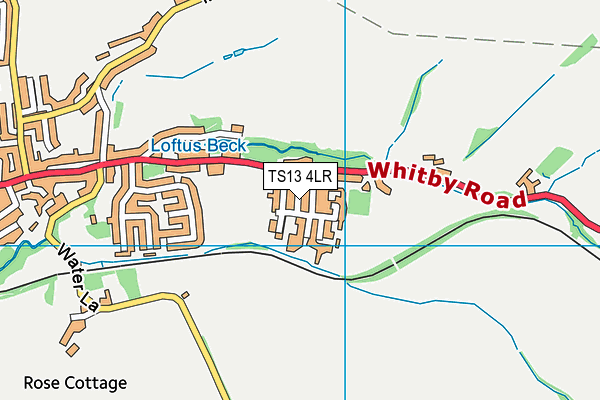 TS13 4LR map - OS VectorMap District (Ordnance Survey)