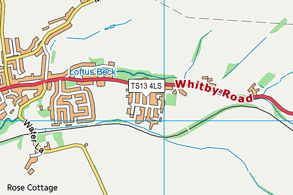 TS13 4LS map - OS VectorMap District (Ordnance Survey)