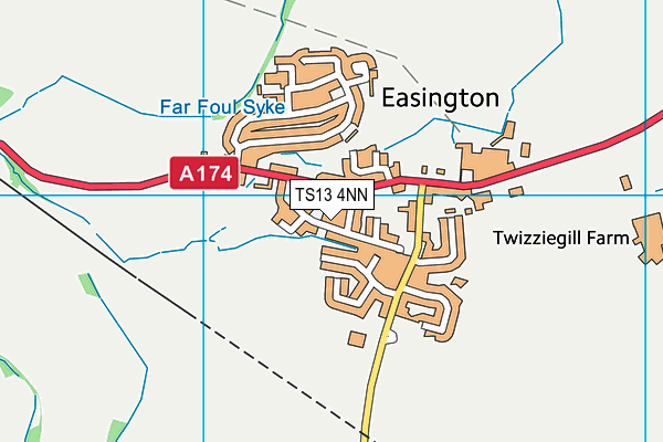 TS13 4NN map - OS VectorMap District (Ordnance Survey)