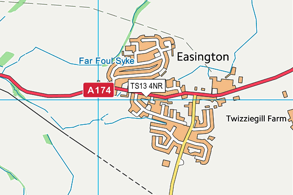 TS13 4NR map - OS VectorMap District (Ordnance Survey)