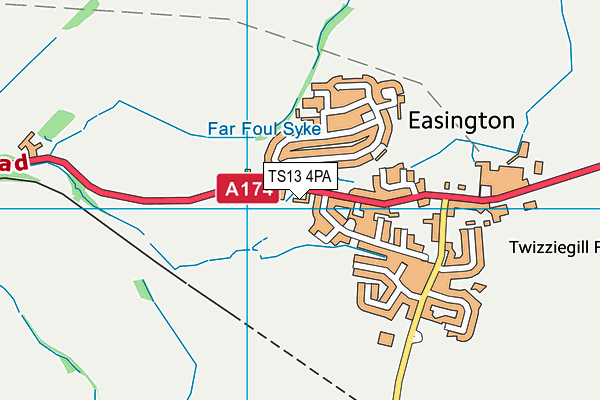 TS13 4PA map - OS VectorMap District (Ordnance Survey)