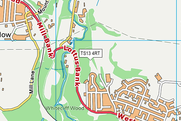 TS13 4RT map - OS VectorMap District (Ordnance Survey)