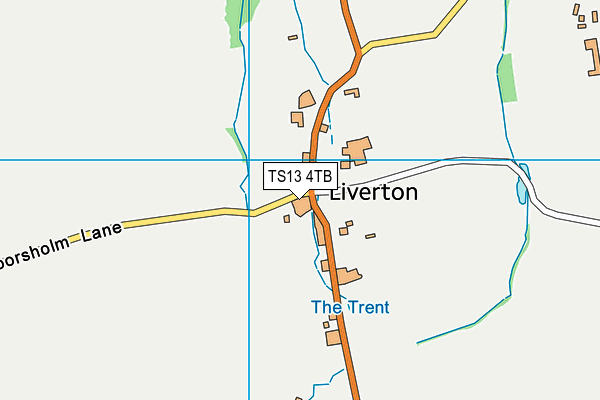 TS13 4TB map - OS VectorMap District (Ordnance Survey)