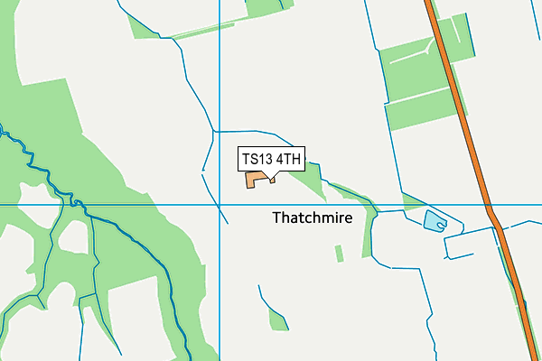 TS13 4TH map - OS VectorMap District (Ordnance Survey)