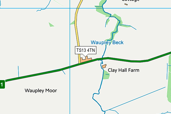 TS13 4TN map - OS VectorMap District (Ordnance Survey)