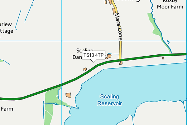 TS13 4TP map - OS VectorMap District (Ordnance Survey)