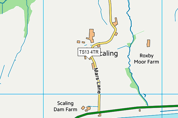 TS13 4TR map - OS VectorMap District (Ordnance Survey)