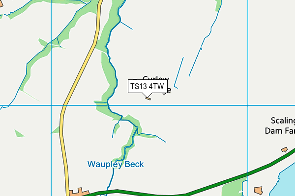 TS13 4TW map - OS VectorMap District (Ordnance Survey)