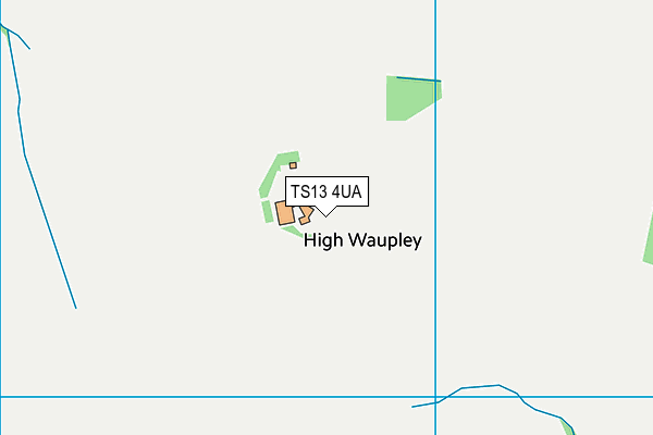 TS13 4UA map - OS VectorMap District (Ordnance Survey)