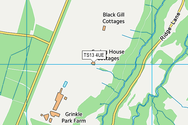 TS13 4UE map - OS VectorMap District (Ordnance Survey)