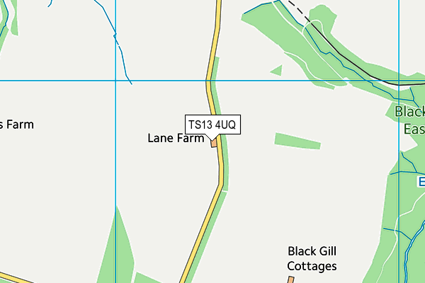 TS13 4UQ map - OS VectorMap District (Ordnance Survey)