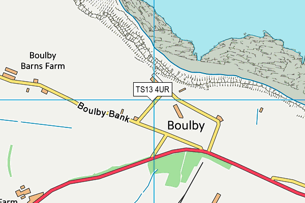 TS13 4UR map - OS VectorMap District (Ordnance Survey)