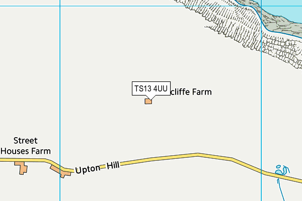 TS13 4UU map - OS VectorMap District (Ordnance Survey)